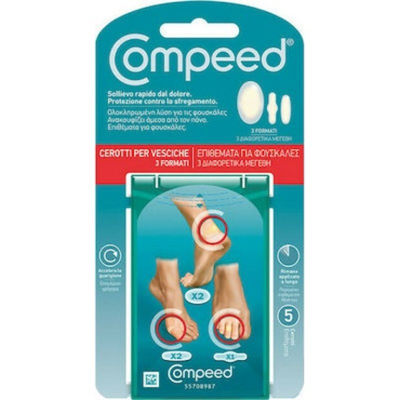Compeed Blister Plasters For Immediate Relief And Fast Healing - 5 Pieces