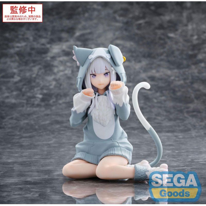 Re:Zero Starting Life in Another World statuette PVC Yumemirize Emilia Mofumofu Pack 11 cm