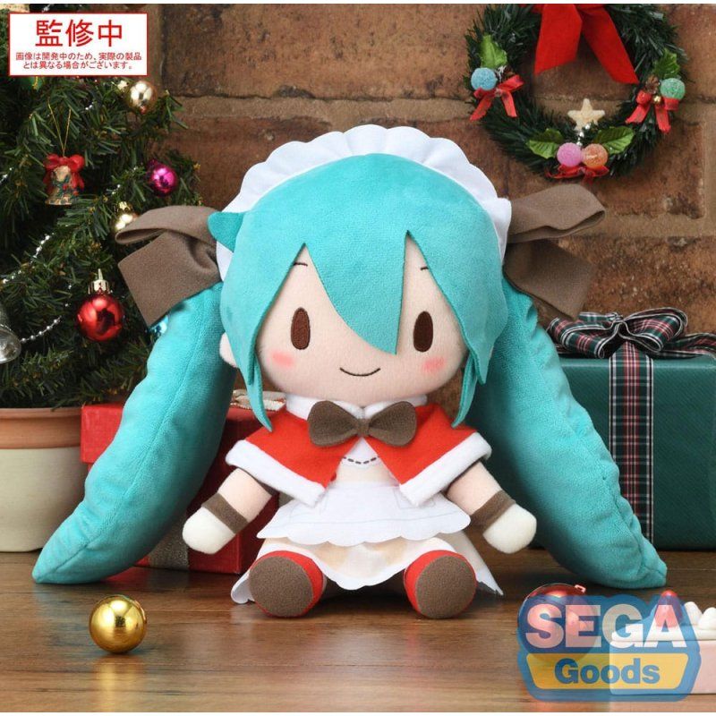 Character Vocal Series 01: Hatsune Miku peluche Fuwa Petit Hatsune Miku Christmas 2025 M 22 cm