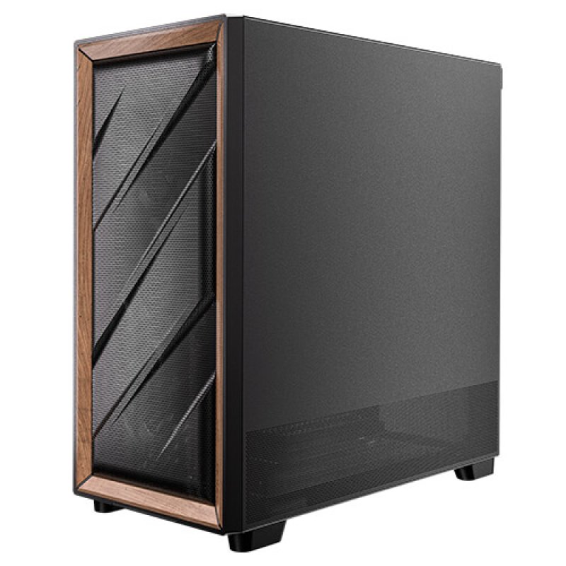 Antec FLUX SE Midi Tower Black, Wood