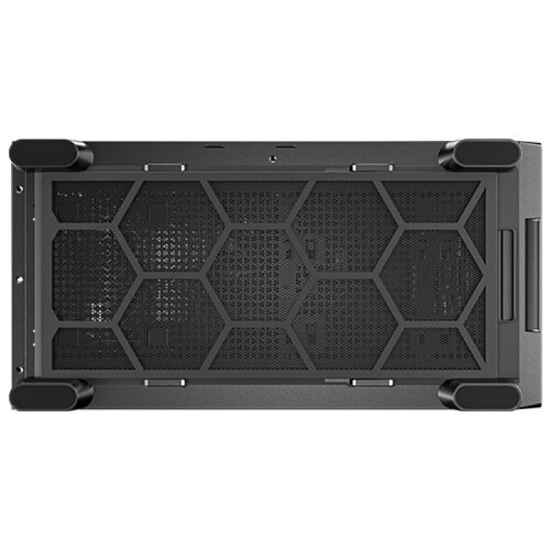 CAJA ANTEC FLUX SE ATX WOOD NEGRO 2XUSB SN FUENTE