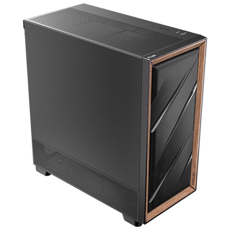 Antec FLUX SE Midi Tower Black, Wood
