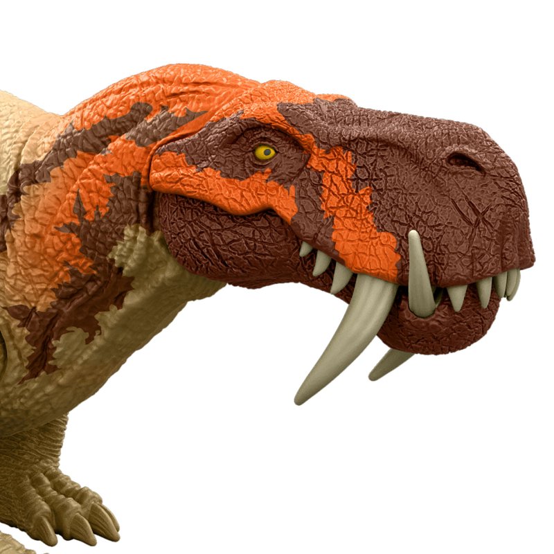 Jurassic World Rebirth Strike Attack Inostrancevia Dinosaur Toy with Single Strike Action, Authentic Posable Design