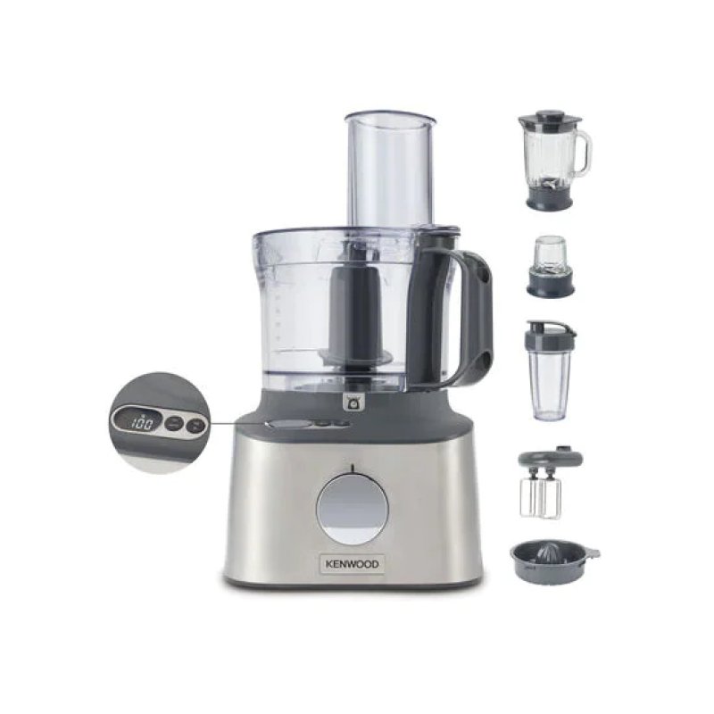 Kenwood MultiPro Compact FDM316SS robot de cuisine 800 W 2 L Gris Balances intégrées