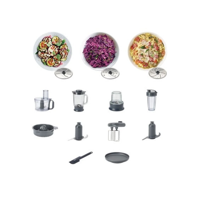 Kenwood MultiPro Compact FDM316SS robot de cuisine 800 W 2 L Gris Balances intégrées