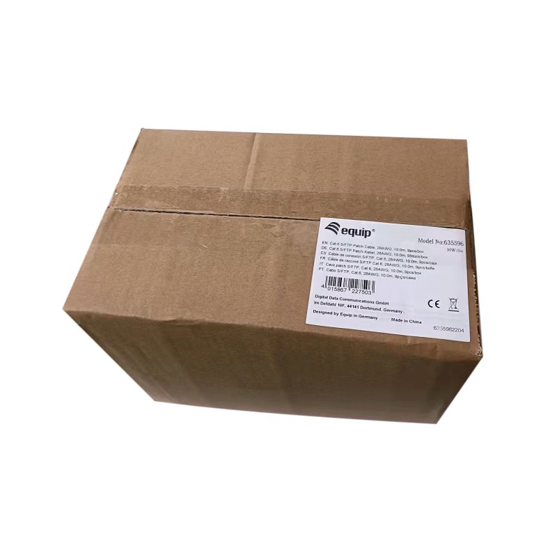 Equip 635596 câble de réseau Noir 10 m Cat6 S/FTP (S-STP)