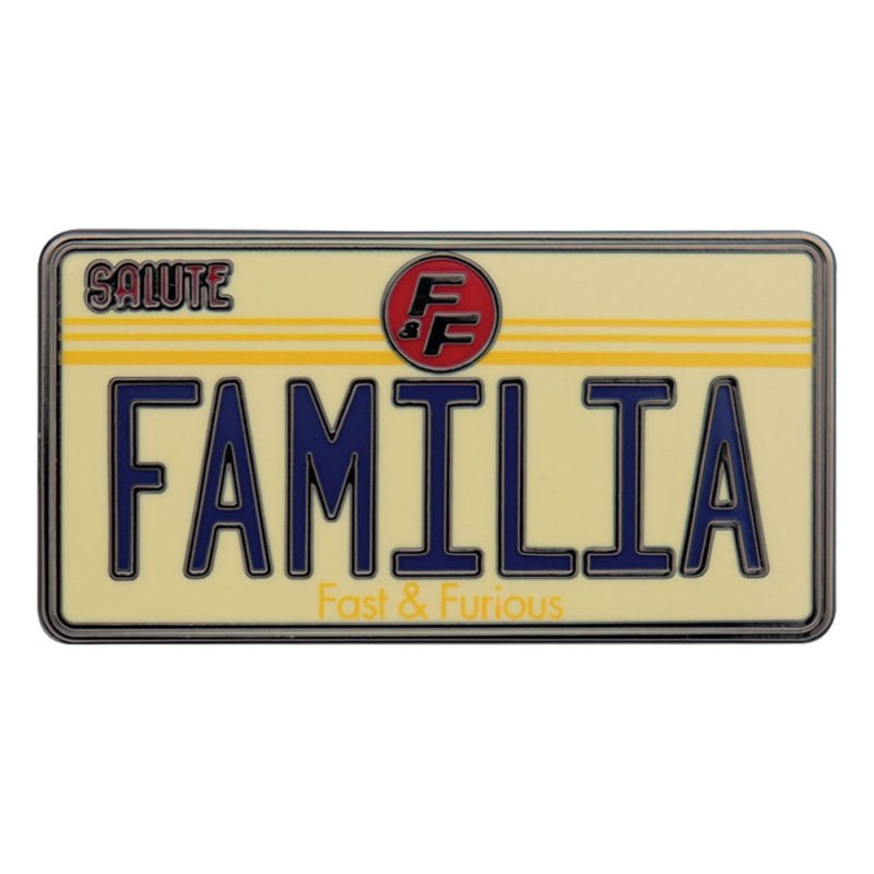 Fast & Furious pin Familia License Plate