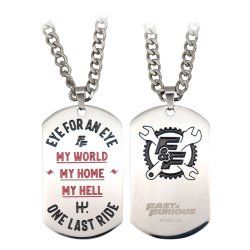 Fast & Furious pendentifs Dog Tag