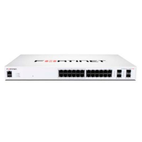 Fortinet FS-124F-FPOE commutateur réseau Connexion Ethernet, supportant l'alimentation via ce port (PoE) 1U Blanc