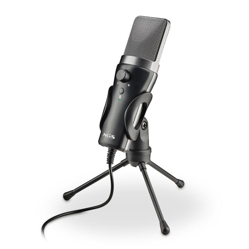 NGS MS120 USB Noir Microphone pour podcast