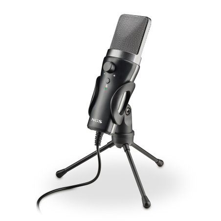 NGS MS120 USB Noir Microphone pour podcast