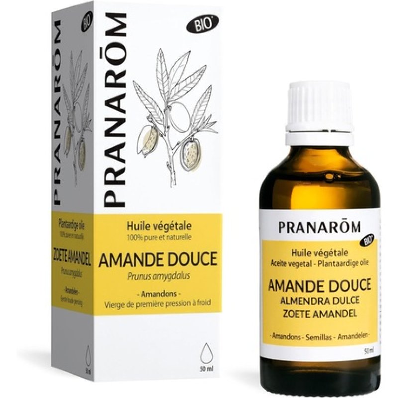 Pranarôm Organic Sweet Almond Vegetable Oil 50ml