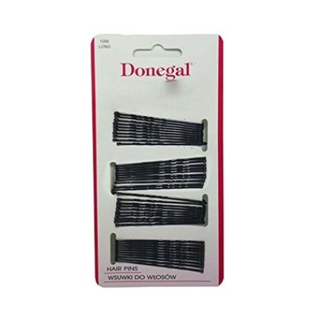 Donegal Black Hair Clips Long 50 x 5.5 cm