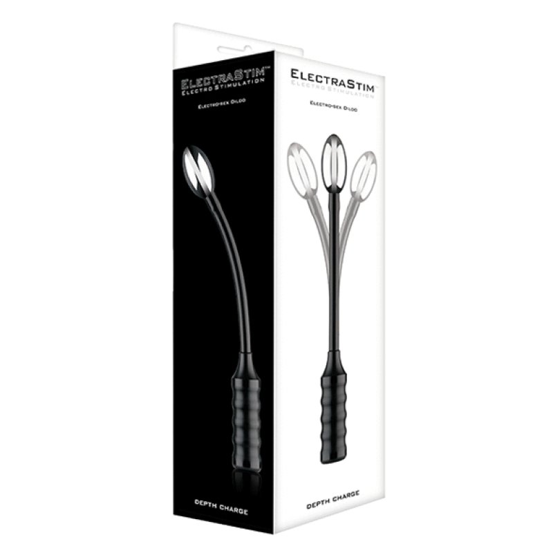 ElectraStim Depth Charge Flexible Electro Probe Masseur prostatique Noir Métal, Silicium 1 pièce(s)
