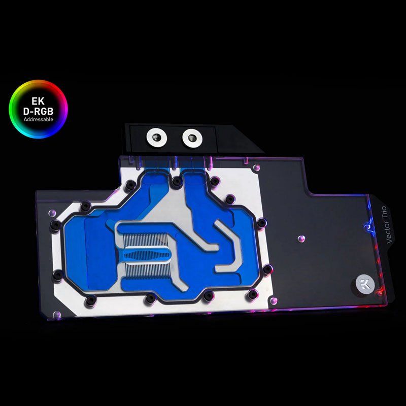 EK Water Blocks compatible EK-Quantum Vector Trio RTX 2080 Ti D-RGB - Nickel + Acryl