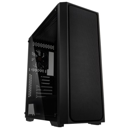 Raijintek compatible Ponos MS Midi-Tower - Tempered Glass, Mesh, noir