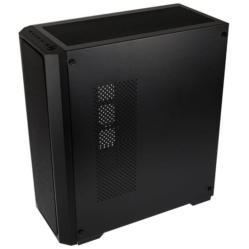 Raijintek compatible Ponos MS Midi-Tower - Tempered Glass, Mesh, noir