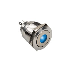 DimasTech compatible Vandalismusschalter/-taster 25mm, Silverline Dot - RGB