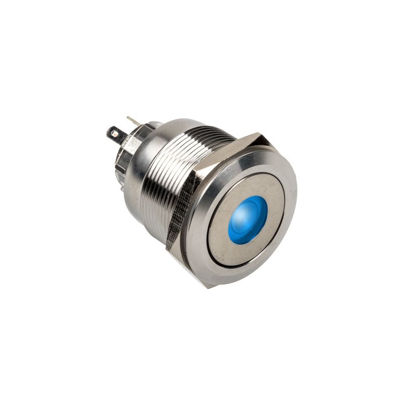 DimasTech compatible Vandalismusschalter/-taster 25mm, Silverline Dot - RGB