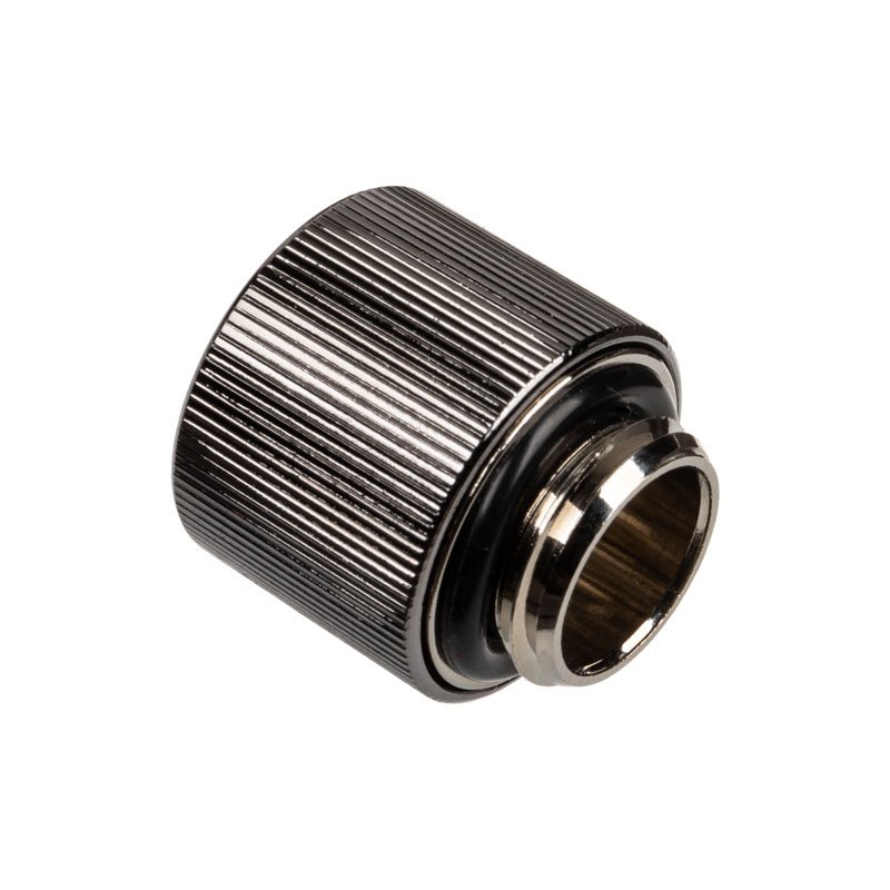 EK Water Blocks compatible EK-STC Classic Anschluss gerade G1/4 Zoll AG auf 13/10mm, nickel schwarz