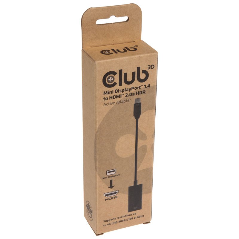 Club3D Mini DisplayPort 1.4 auf HDMI 2.0a HDR Aktiver Adapter