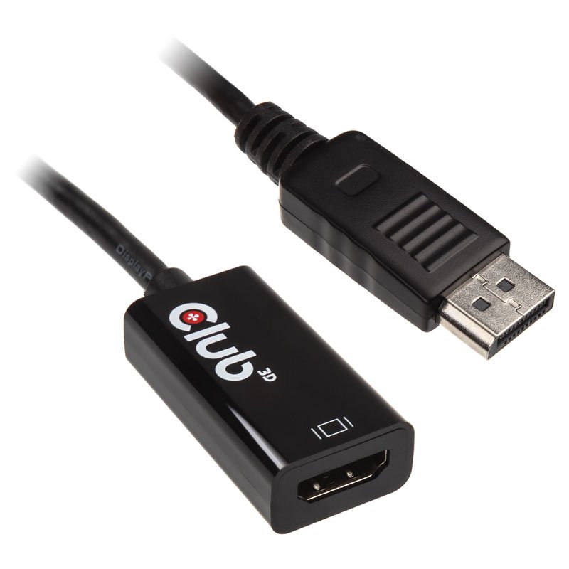 Club 3D compatible Video- / Audio-Adapter - DisplayPort / HDMI - 19.17 cm