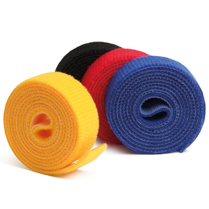 Label-the-cable ROLLS serre-câbles Velcro Noir, Bleu, Rouge, Jaune 4 pièce(s)
