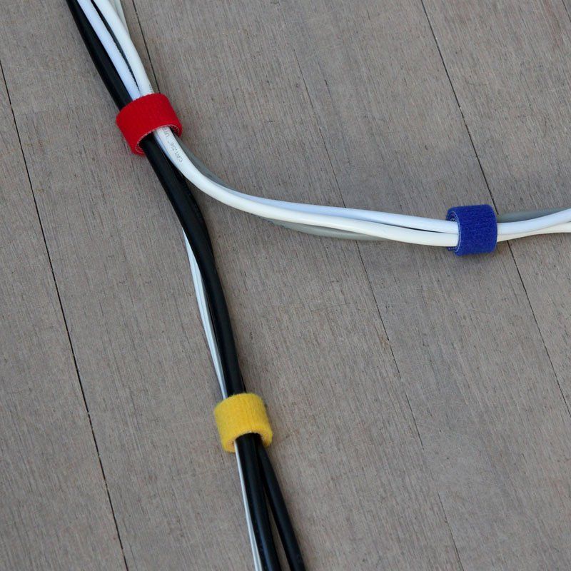 Label-the-cable ROLLS cable tie Velcro Black, Blue, Red, Yellow 4 pc(s)
