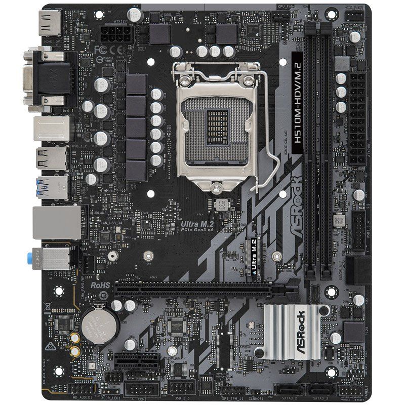 Asrock H510M-HDV/M.2 Intel H510 LGA 1200 micro ATX
