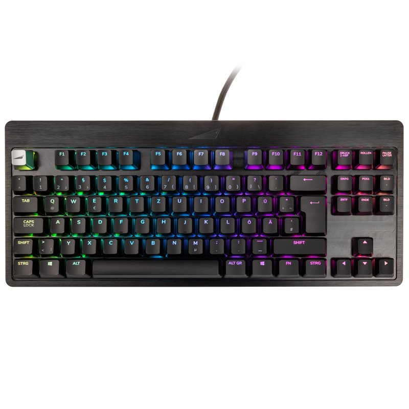 MOUNTAIN compatible Everest Core TKL Tastatur - MX Red, ISO, DE-Layout, schwarz