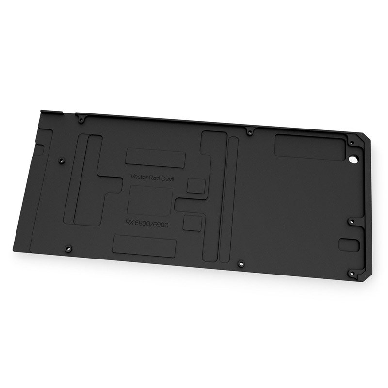 EK Water Blocks compatible EK-Quantum Vector Red Devil RX 6800/6900 Backplate - schwarz