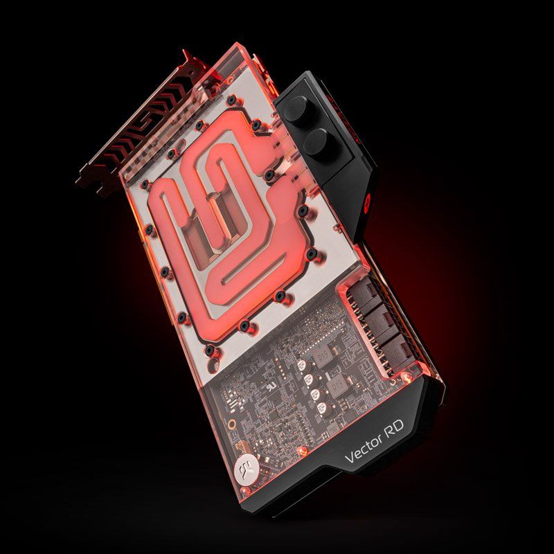 EK Water Blocks compatible EK-Quantum Vector Red Devil RX 6800/6900 D-RGB - Nickel + Acryl