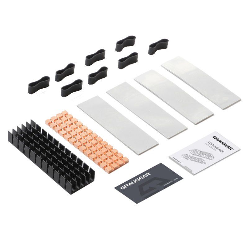 GRAUGEAR G-M2HS02 système de refroidissement d’ordinateur Disque électronique Dissipateur thermique/Radiateur