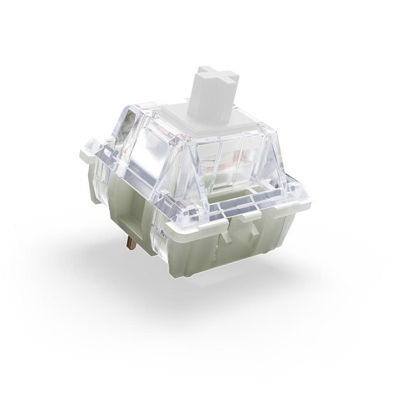 Xtrfy Cherry MX Clear Switches, mechanisch, 3-Pin , Taktile, MX-Stem, 65g  - 35 Stück