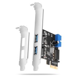 AXAGON PCEU-232VLS PCIe Adapter 2+2x USB3.0 UASP VIA + LP, 15-pin SATA Stromversorgung