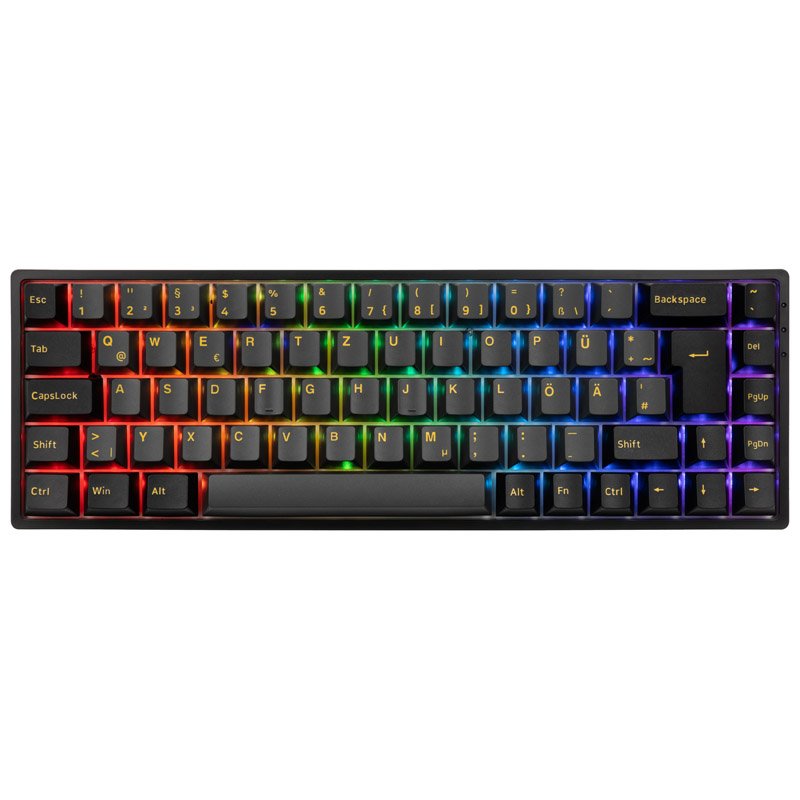 AKKO 3068B Plus Black&Gold Wireless Gaming Tastatur, V3 Cream Yellow