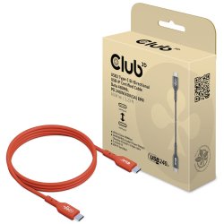 CLUB3D CAC-1511 câble USB 1 m USB 2.0 USB C Orange