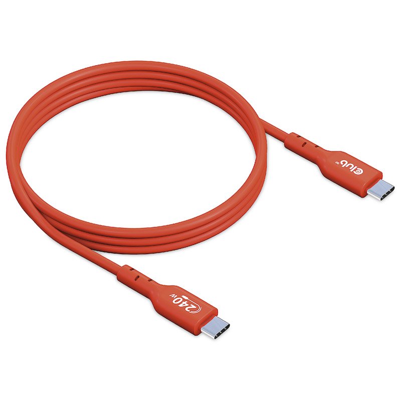 Club 3D USB2 Typ-C Bi-Direktionales USB-IF zertifiziertes Kabel 480Mb, PD 240W(48V/5A) EPR St./St. 1
