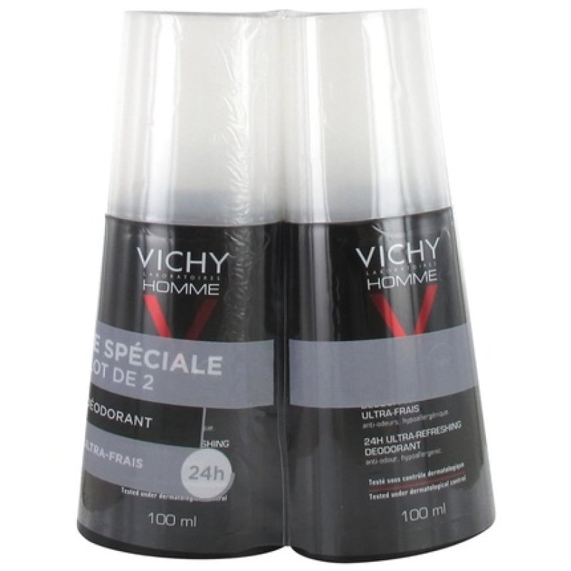 LOT*2 DÉODORANT VAPORISATEUR 24H 2x100 ml