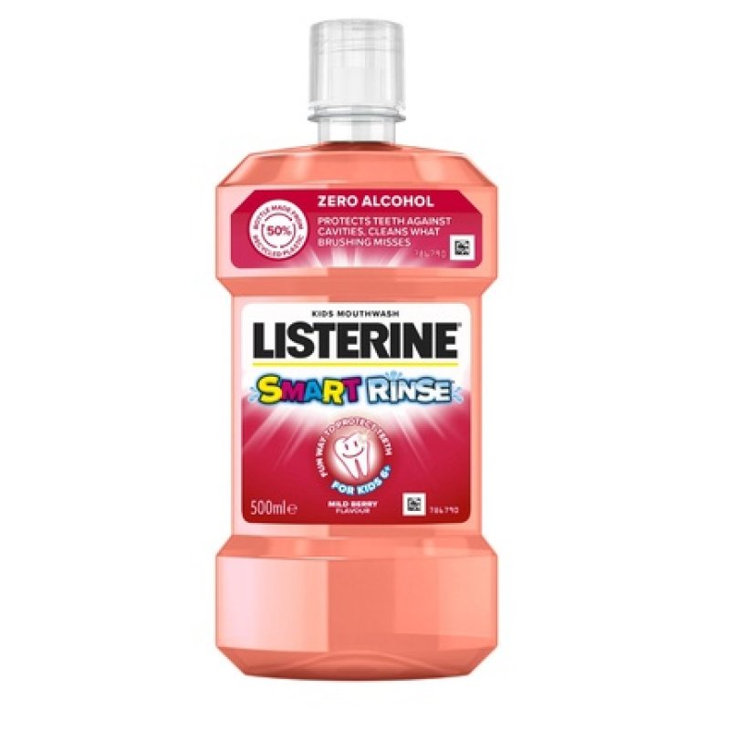 Listerine Smart Rinse Mild Berry 500ml Mouthwash