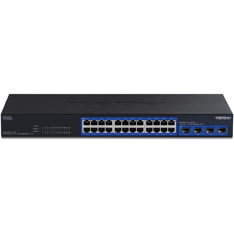 Trendnet TEG-S50284 network switch Unmanaged 2.5G Ethernet (100/1000/2500) Black