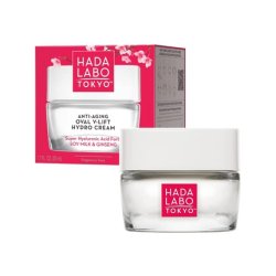 Hada Labo Tokyo Red Oval V-Lift Anti-Wrinkle Day and Night Cream 50ml - Anti Aging Cream for Women - Face Cream for