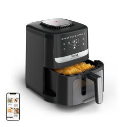 Tefal Easy Fry Silence EY5568E0 friteuse Unique 5 L Autonome Friteuse d’air chaud Noir, Acier inoxydable