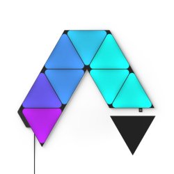 Nanoleaf Shapes Limited Edition Ultra Black Triangles Starter Kit (9-Panels), RGB, Create an Illuminated Display,