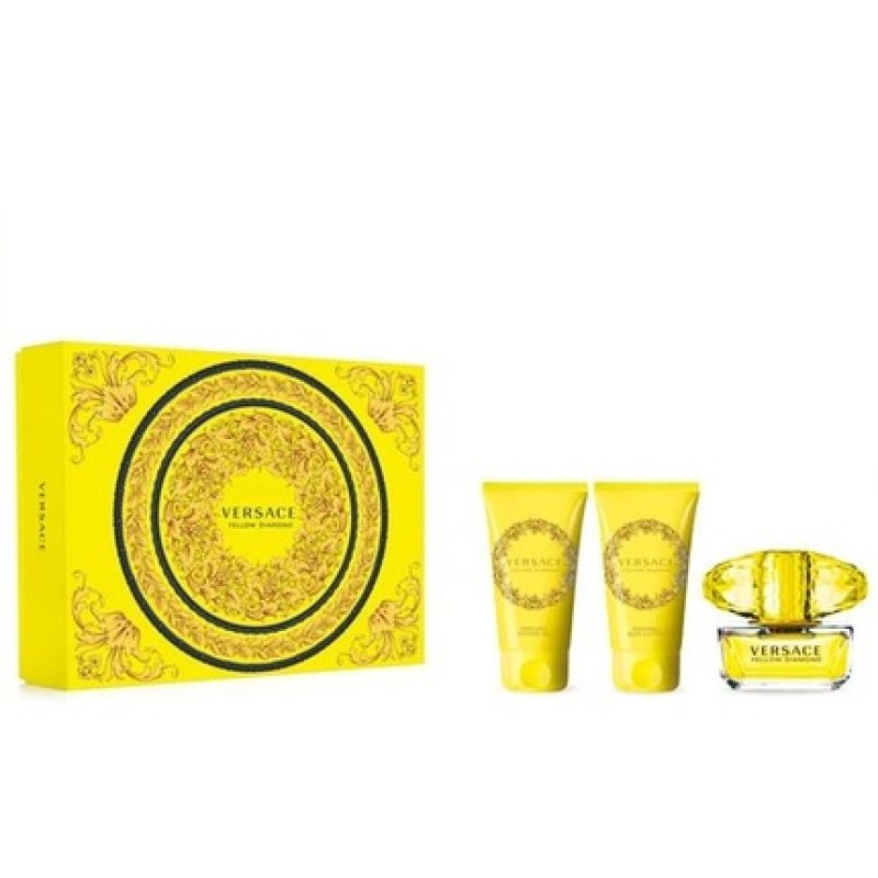Versace Yellow Diamond Set - Eau De Toilette Spray 50ml, Shower Gel 50ml, Body Lotion 50ml