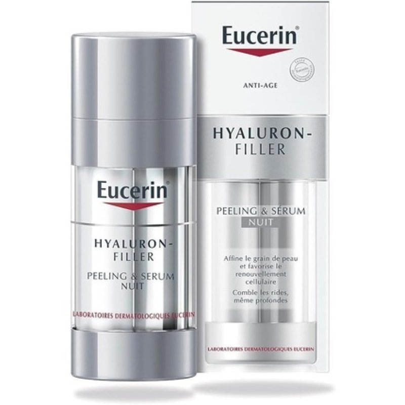 Eucerin Hyaluron-Filler 3x Effect Night Peel & Serum 30ml - Pack of 3