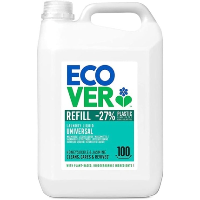 Ecover Universal Liquid Detergent Honeysuckle/Jasmine Natural Original 100 Washes 5L