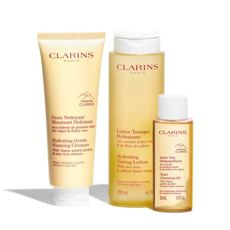 Clarins The Essentials Makeup Remover - Normal Or Dry Skin Set