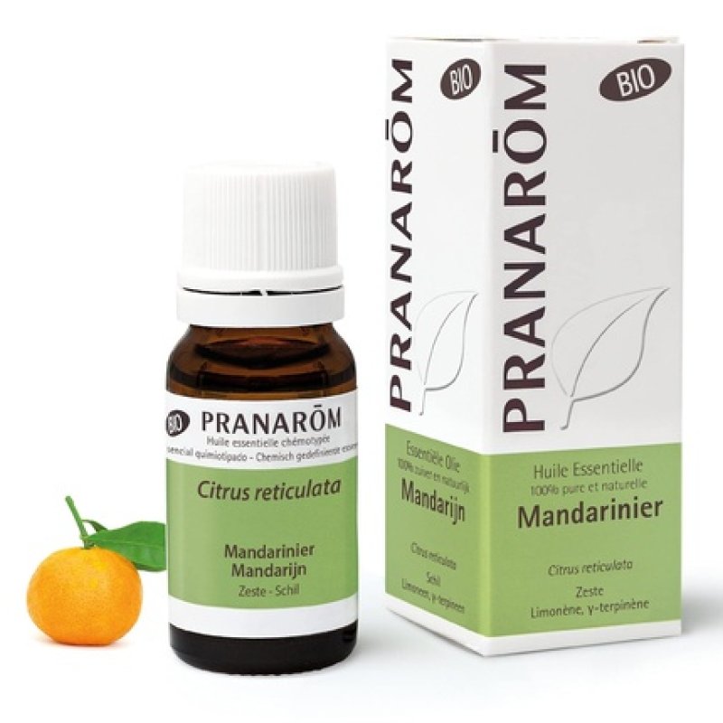 Pranarôm Mandarin Essential Oil 100% Chemotyped Citrus Reticulata Peel Digestion and Intestinal Health Air Diffusion