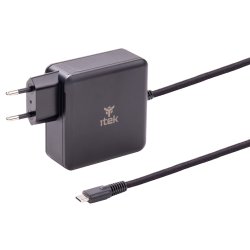 itek ITNBACWB100 chargeur d'appareils mobiles Ordinateur portable Noir Secteur Charge rapide Intérieure